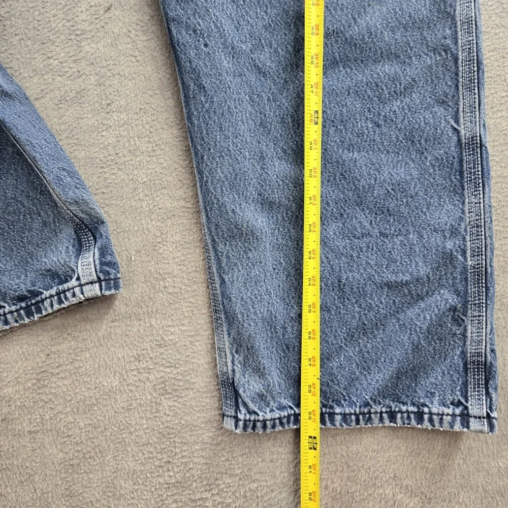 Carhartt Men Overalls 44X28 Blue Denim R07-DST Work Carpenter Y2K READ